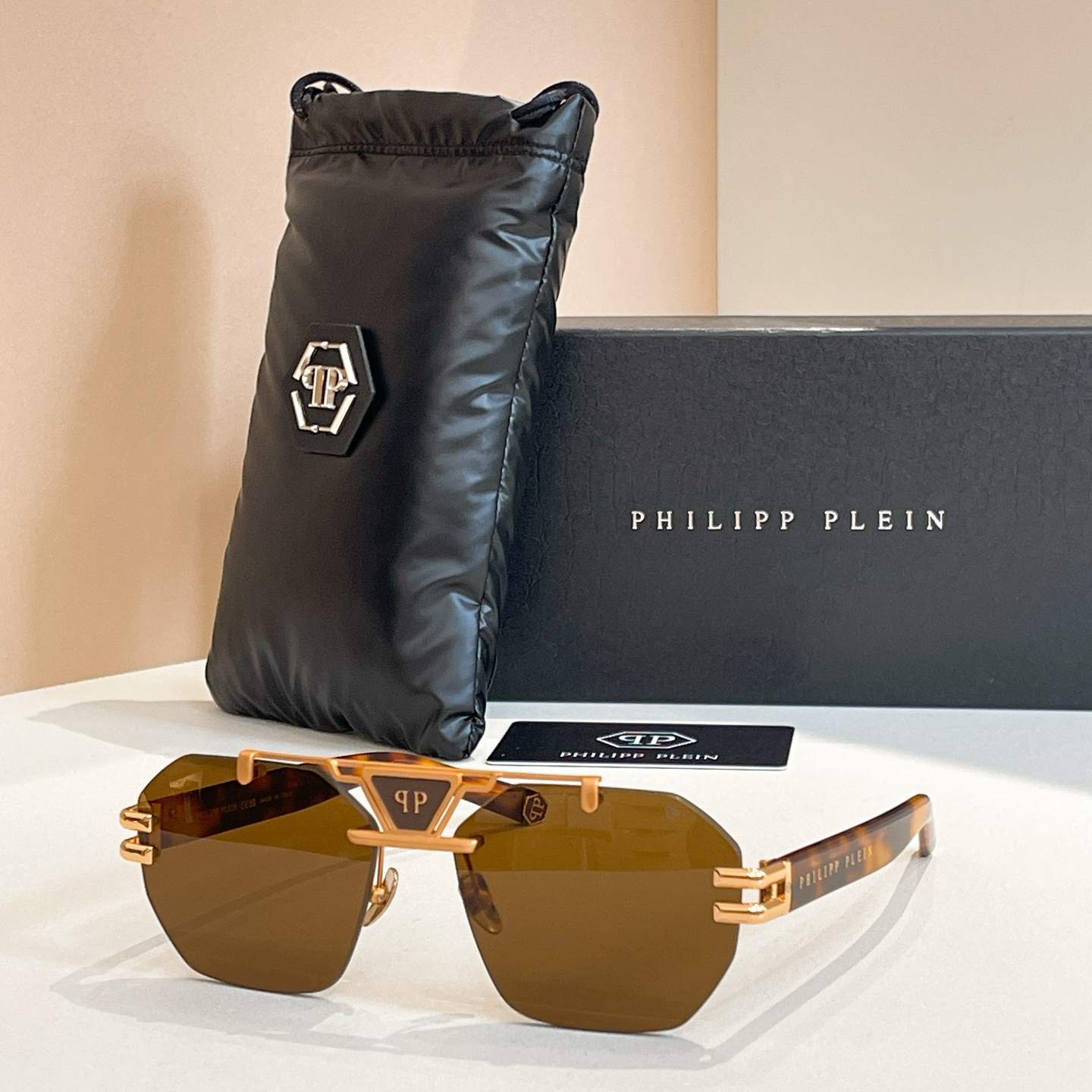 Philipp Plein SPP412 Rimless Sunglasses | Purple Lens, Silver Frame, Model: SPP412 5 i1756280087963 5302 0 4