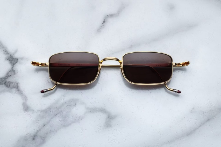 Jacques Marie Mage Dusk Sunglasses - Gold Frame, Brown Lens - Size 49 1 Jacques Marie Mage Dusk Sunglasses - Gold Frame, Brown Lens - Size 49