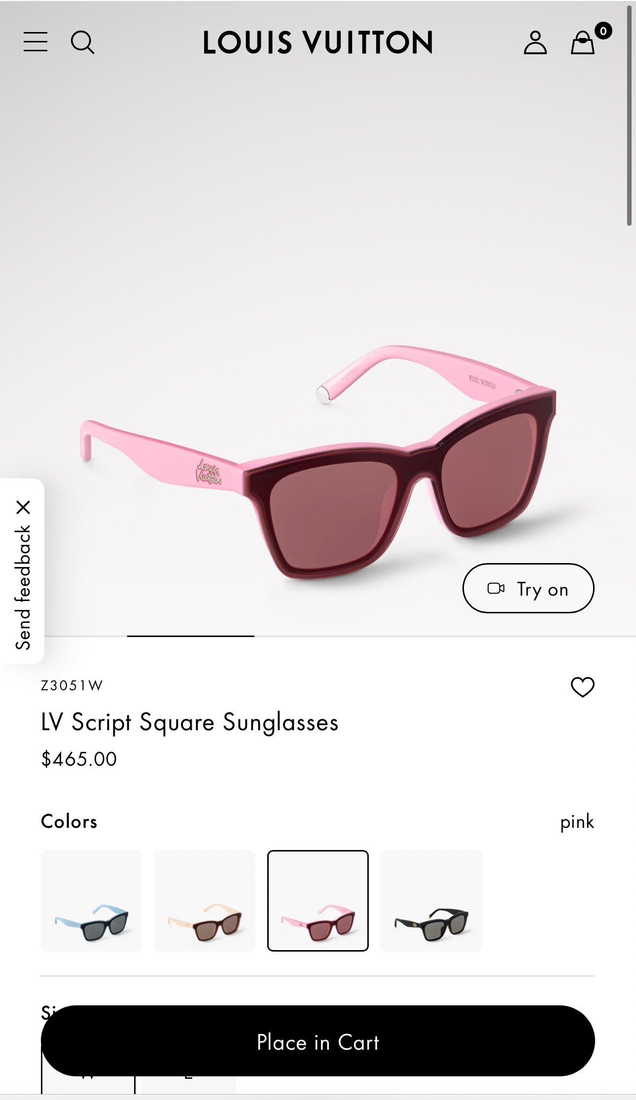 Louis Vuitton LOUIS VUITTO*太阳眼镜
