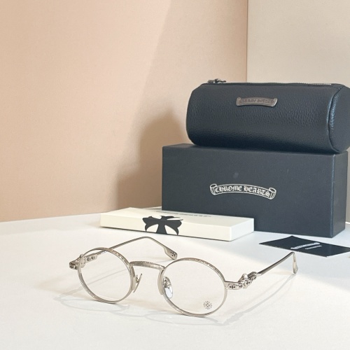 CHROME HEARTS HONEY DIPPED Silver Frame Optical Glasses Size 4823-144 1 CHROME HEARTS HONEY DIPPED Silver Frame Optical Glasses Size 4823-144