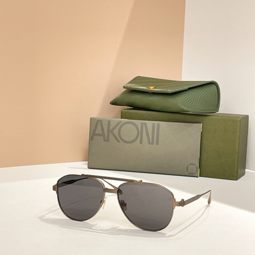 AKONI AKS-521 Aviator Sunglasses | Size 54-17-145 with Protective Case 1 AKONI AKS-521 Aviator Sunglasses | Size 54-17-145 with Protective Case