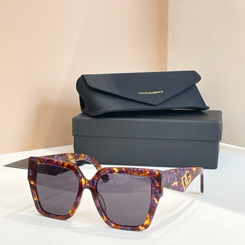 DOLCE&GABBANA DG4438 Purple Patterned Square Sunglasses | 55-19-145 1 DOLCE&GABBANA DG4438 Purple Patterned Square Sunglasses | 55-19-145