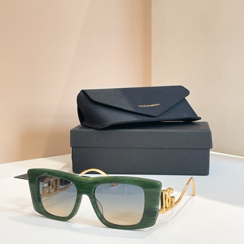 DOLCE&GABBANA DG4510 Green Frame Sunglasses, Stylish and Protective Eyewear