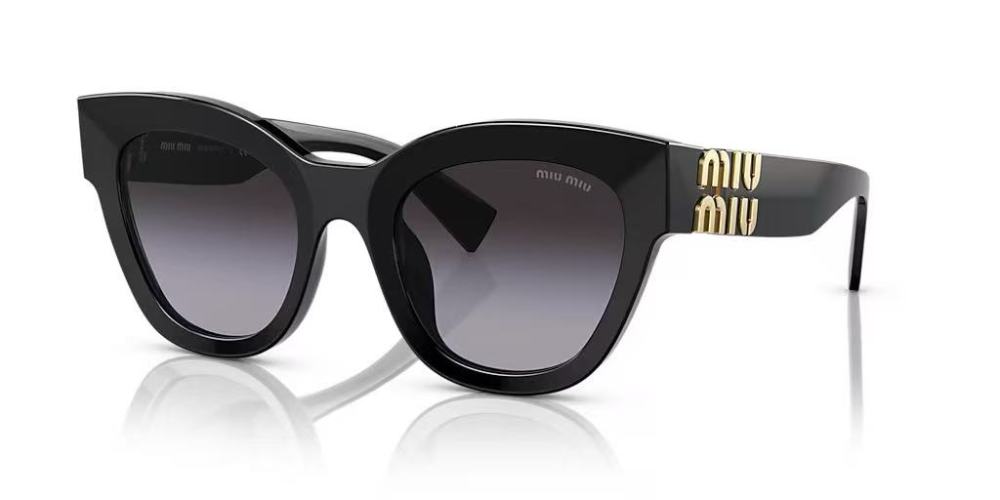 Miu Miu MU 146AV Black Cat Eye Women's Sunglasses | 51-22-140 1 Miu Miu MU 146AV Black Cat Eye Women's Sunglasses | 51-22-140