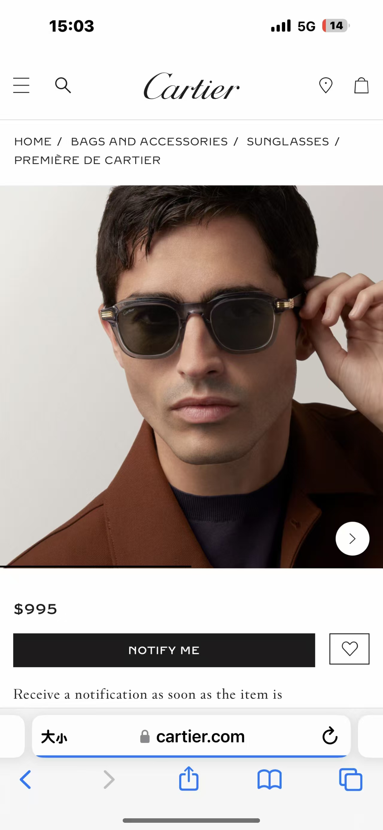 Cartie*✨✨✨MODEL：CT05363✨✨✨SIZE: 145✨✨✨