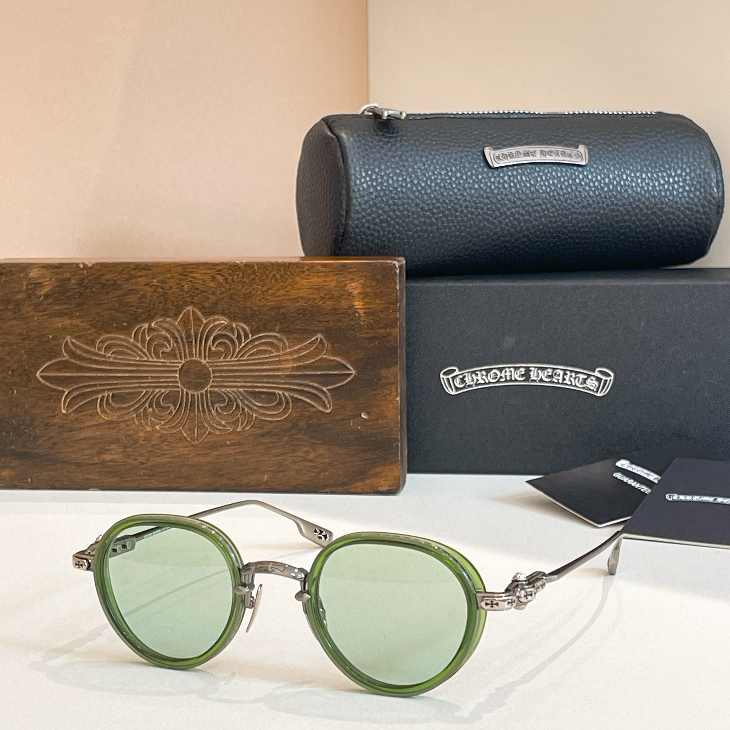 CHROME HEART*⚜️⚜️⚜️MODEL:SEXT-9⚜️⚜️⚜️SIZE: 47口25-144