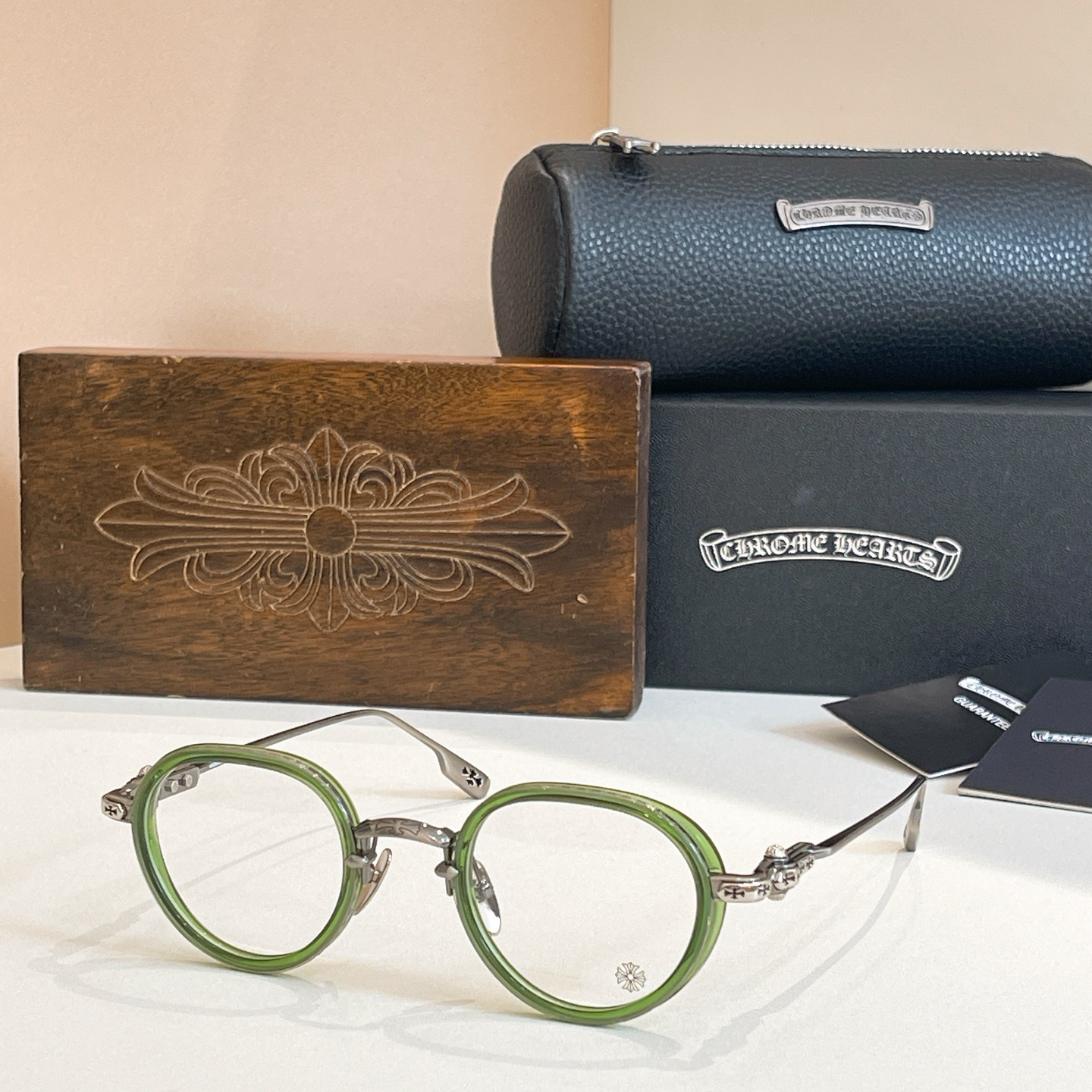 CHROME HEART*⚜️⚜️⚜️MODEL:SEXT-9⚜️⚜️⚜️SIZE: 47口25-144