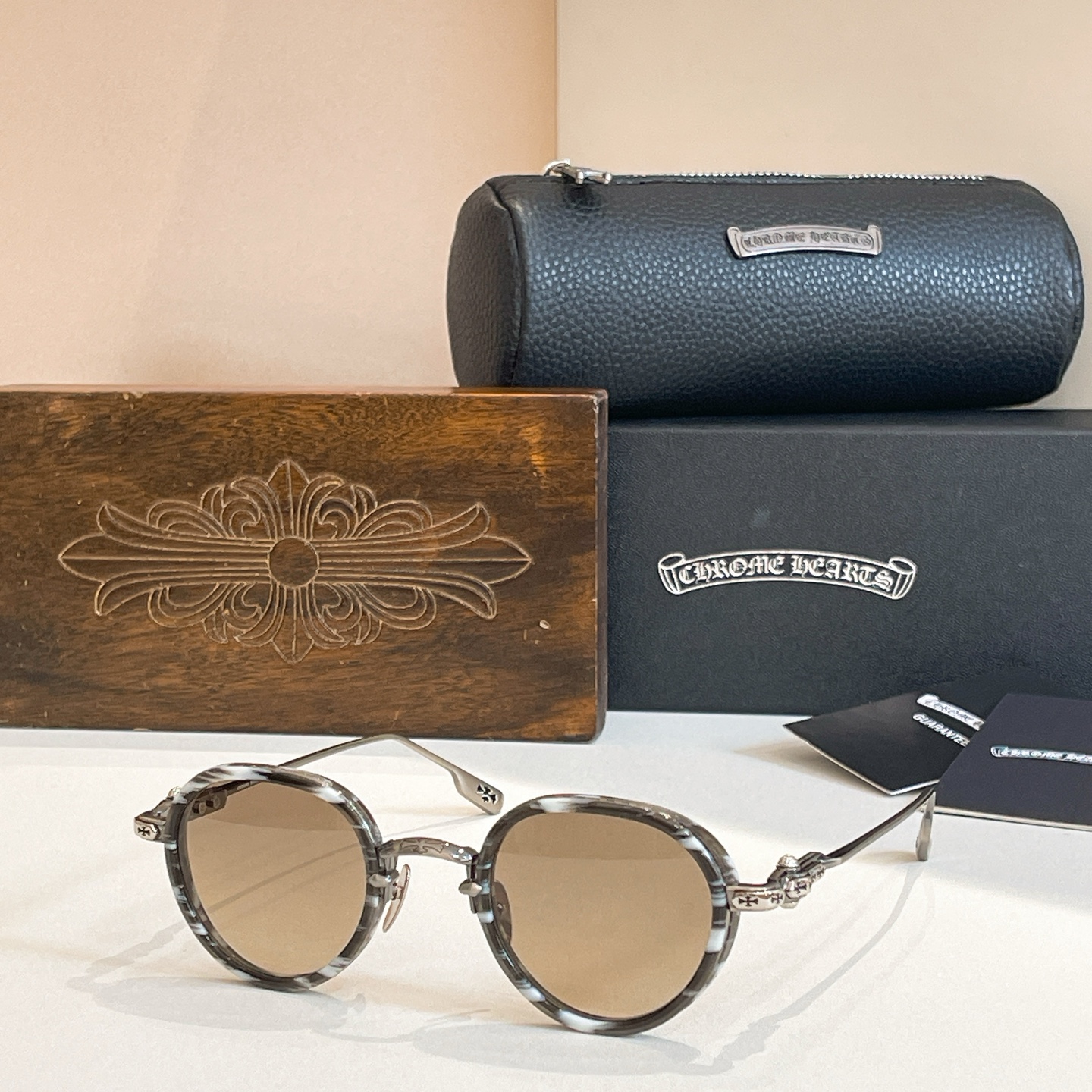 CHROME HEART*⚜️⚜️⚜️MODEL:SEXT-9⚜️⚜️⚜️SIZE: 47口25-144