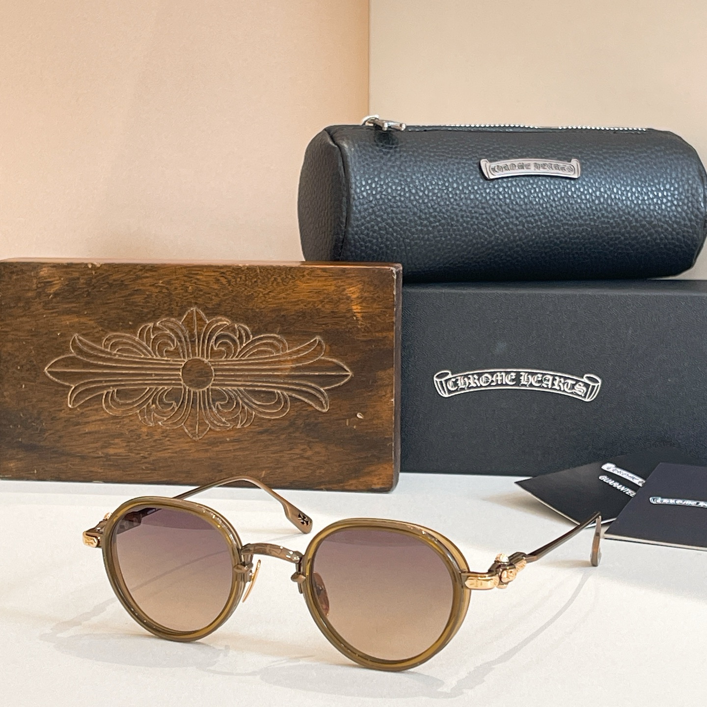 CHROME HEART*⚜️⚜️⚜️MODEL:SEXT-9⚜️⚜️⚜️SIZE: 47口25-144