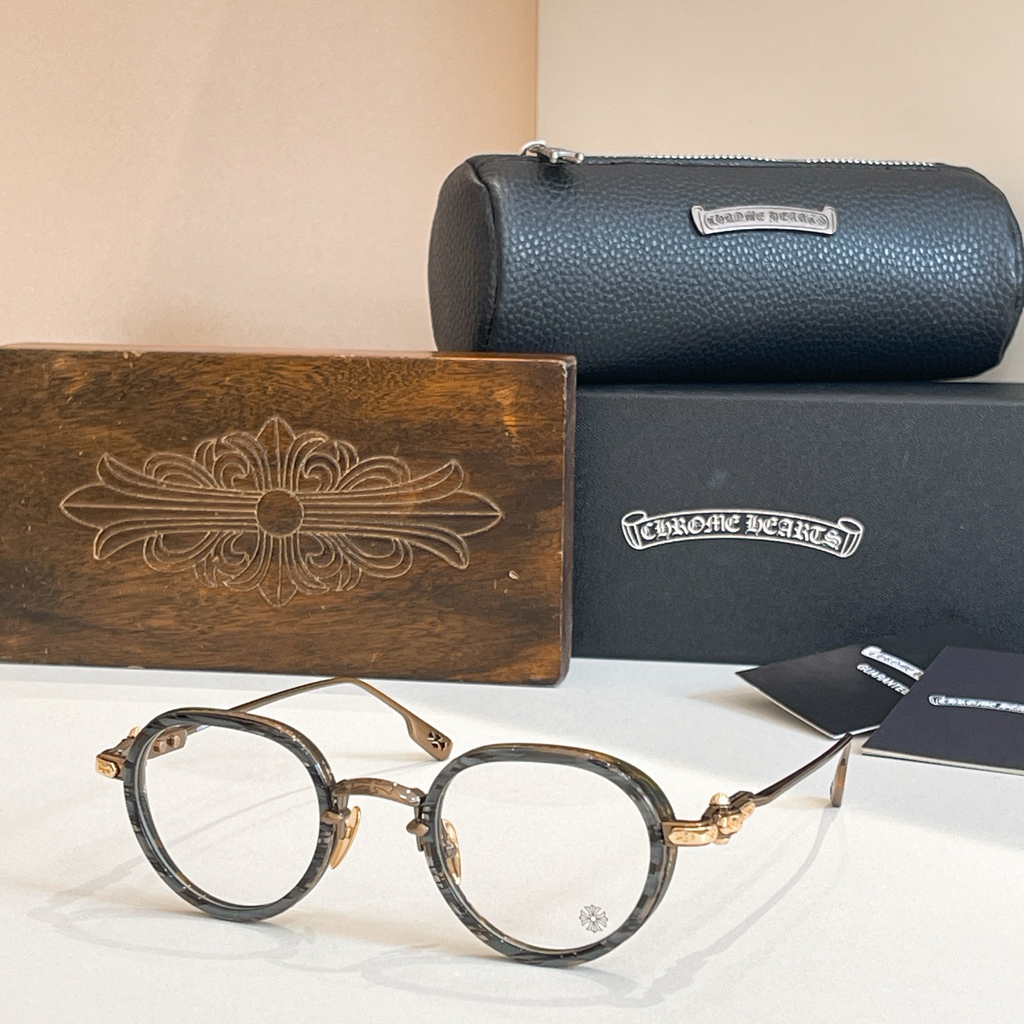 CHROME HEART*⚜️⚜️⚜️MODEL:SEXT-9⚜️⚜️⚜️SIZE: 47口25-144