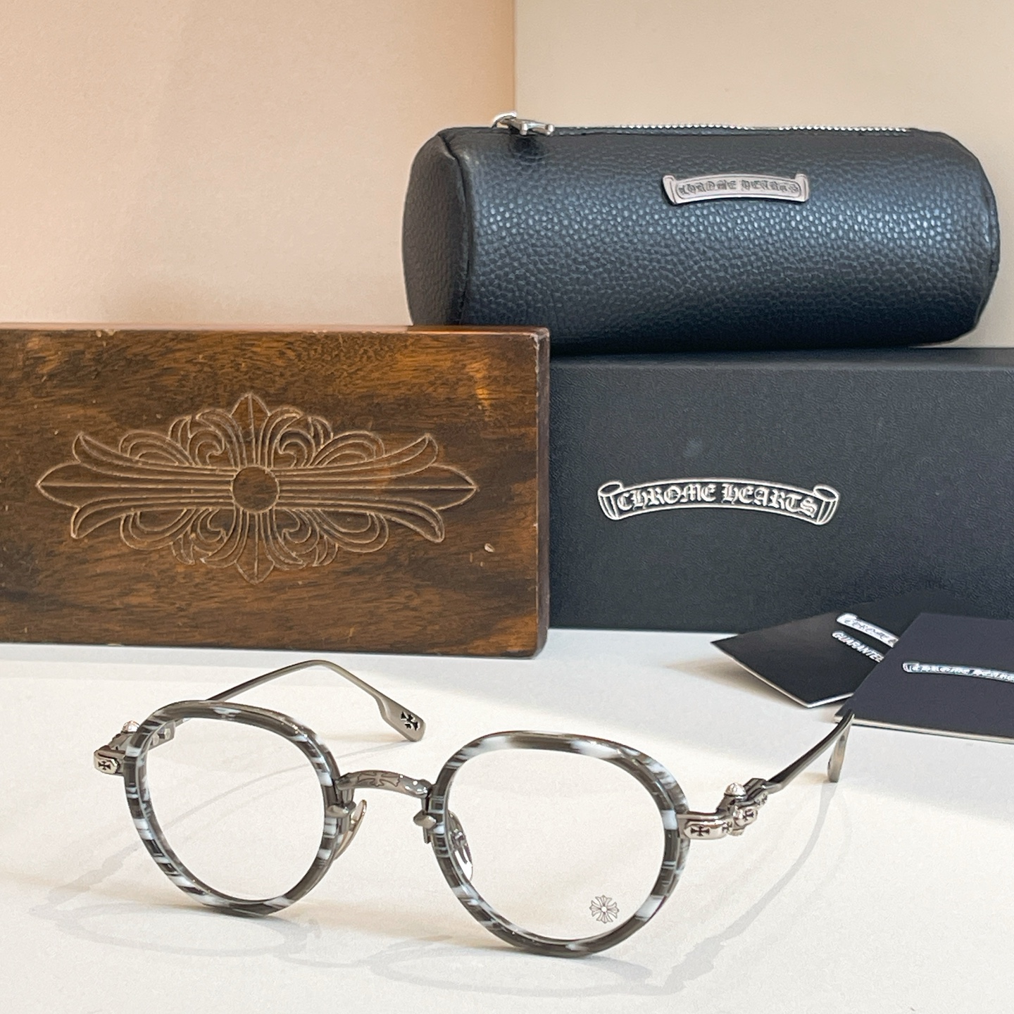 CHROME HEART*⚜️⚜️⚜️MODEL:SEXT-9⚜️⚜️⚜️SIZE: 47口25-144