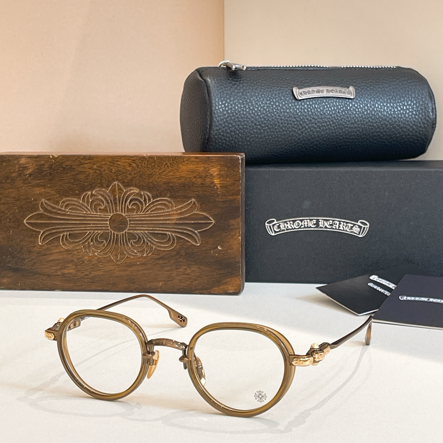 CHROME HEART*⚜️⚜️⚜️MODEL:SEXT-9⚜️⚜️⚜️SIZE: 47口25-144