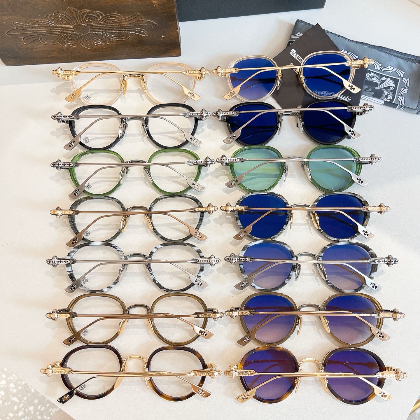 CHROME HEART*⚜️⚜️⚜️MODEL:SEXT-9⚜️⚜️⚜️SIZE: 47口25-144