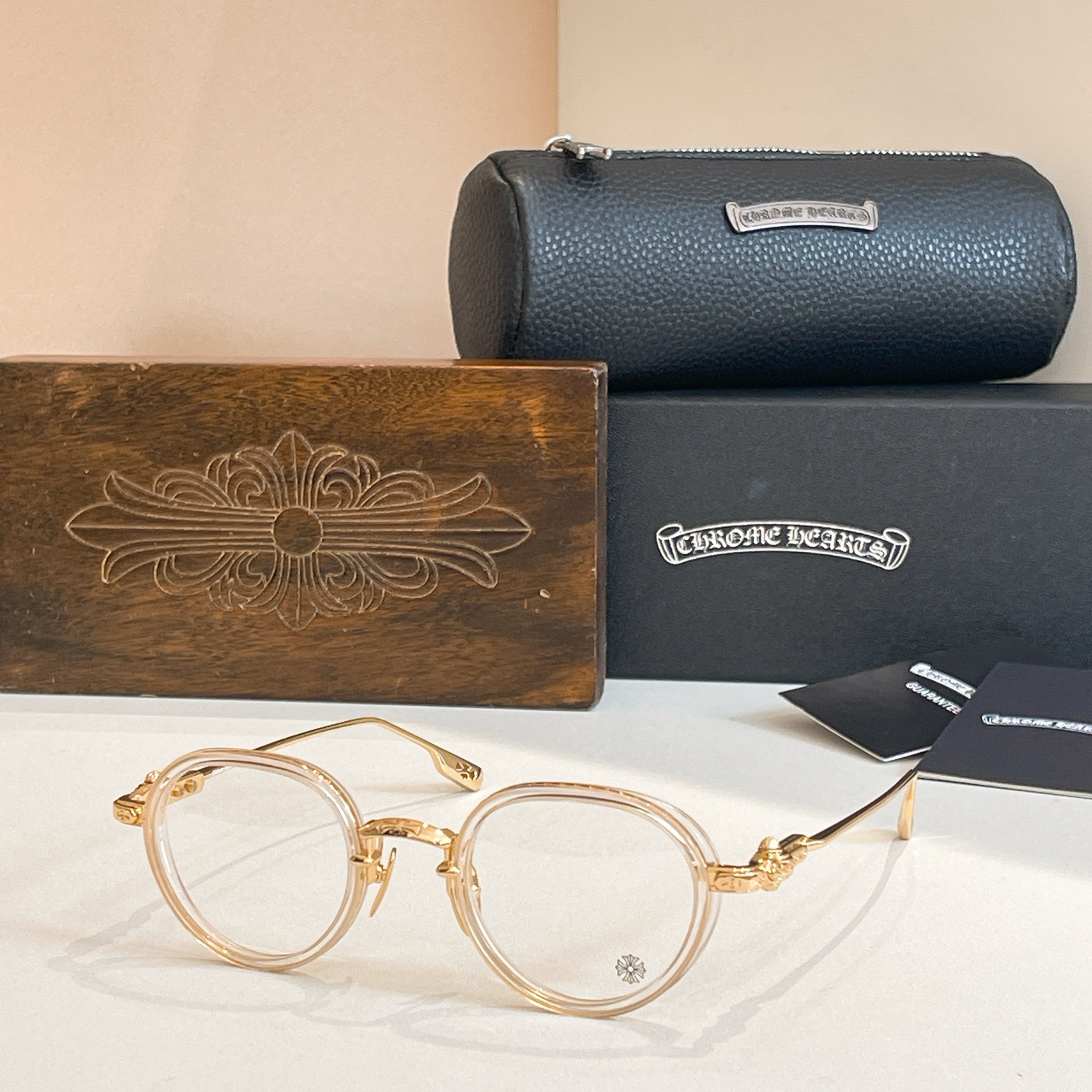 CHROME HEART*⚜️⚜️⚜️MODEL:SEXT-9⚜️⚜️⚜️SIZE: 47口25-144