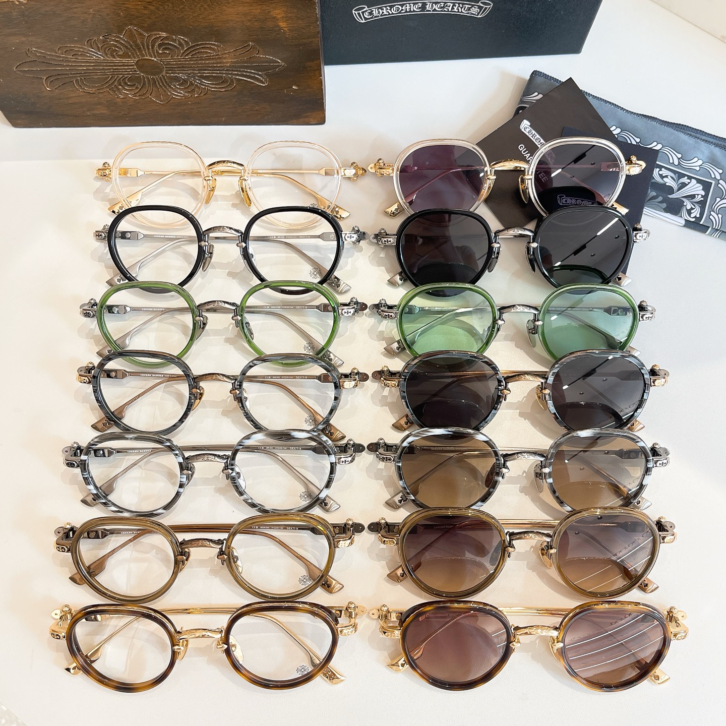 CHROME HEART*⚜️⚜️⚜️MODEL:SEXT-9⚜️⚜️⚜️SIZE: 47口25-144