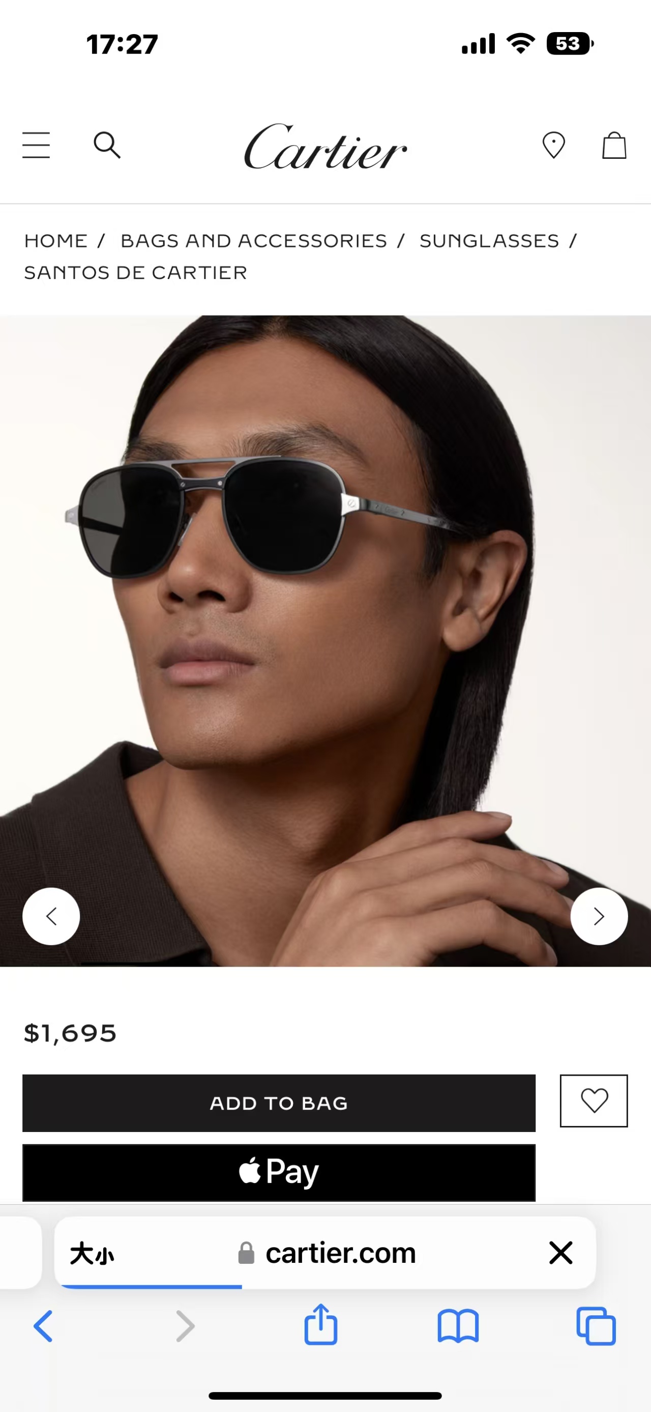 Cartie*✨✨✨MODEL：CT0466S✨✨✨SIZE:145✨✨✨太阳镜，变色片