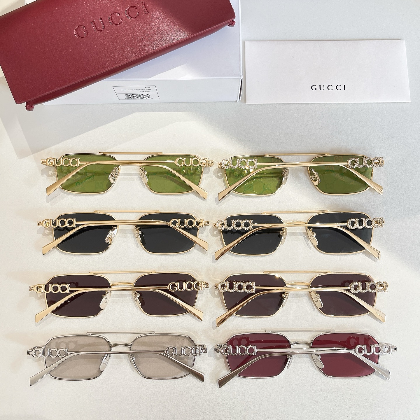 GUCC*🐝🐝🐝MODEL：GG1804S🐝🐝🐝SIZE：54口19-145🐝🐝🐝不带钻款，带钻款