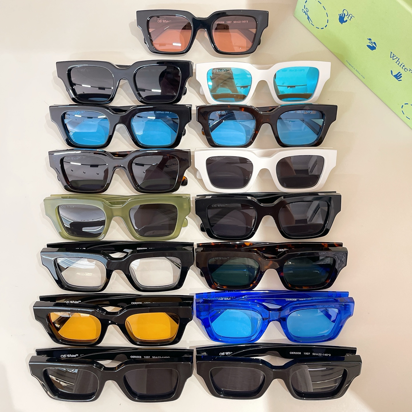 OFF WHITE🍂🍂🍂MODEL:OERI008🍂🍂🍂SIZE:50口22-145🍂🍂🍂