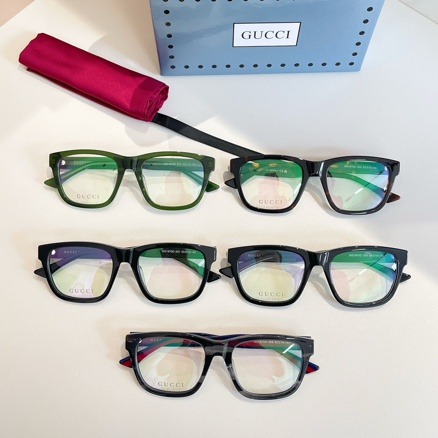 GUCC*🐝🐝🐝MODEL:GG1870O🐝🐝🐝SIZE:53口19-145🐝🐝🐝