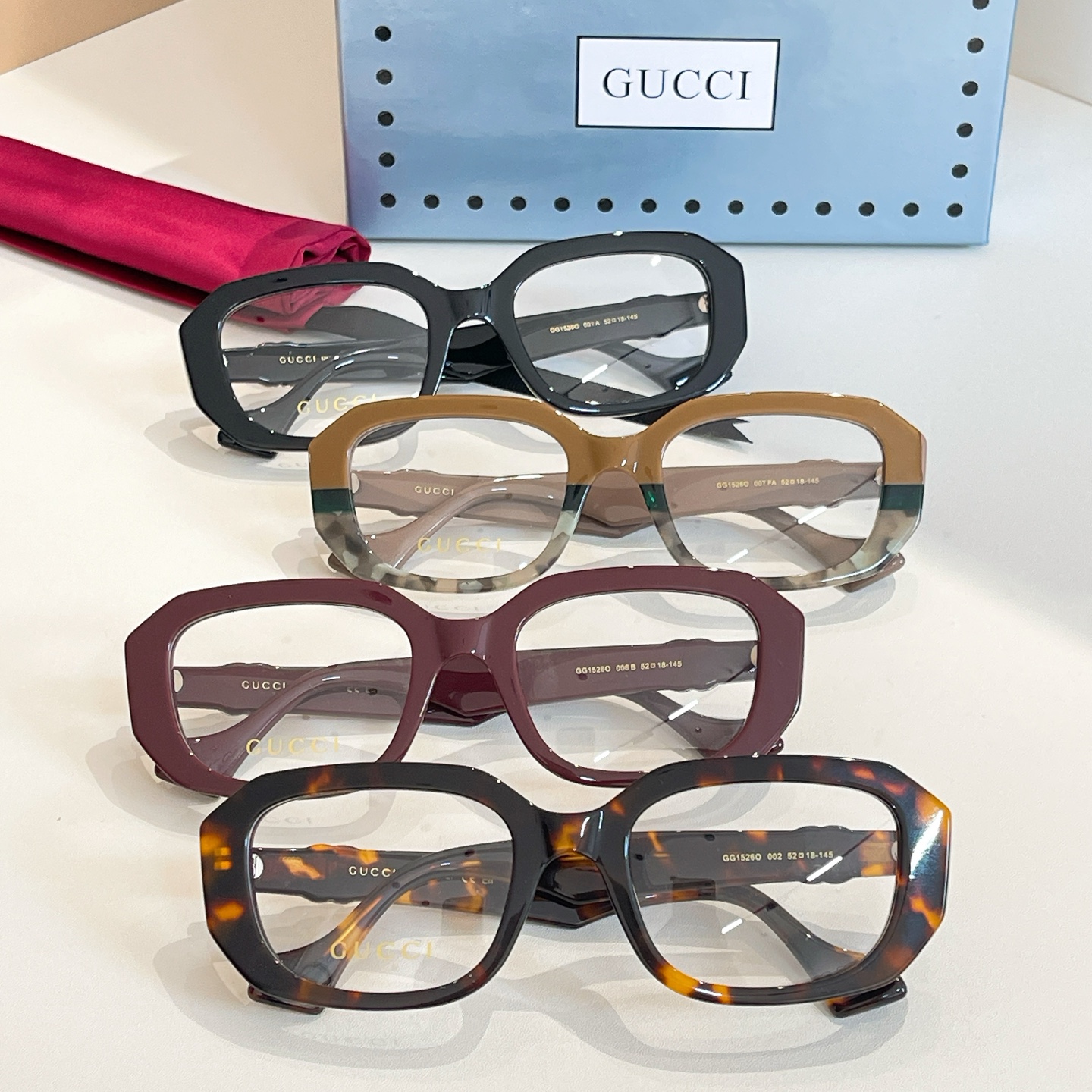 GUCC*🐝🐝🐝MODEL:GG1526O🐝🐝🐝SIZE:52口18-145🐝🐝🐝