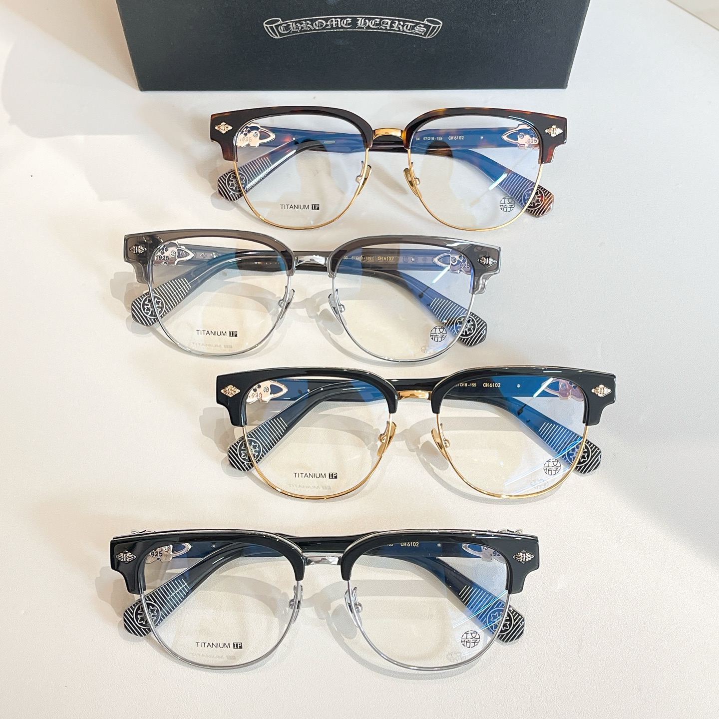 CHROME HEART*⚜️⚜️⚜️MODEL:CH6102⚜️⚜️⚜️SIZE: 57口18-155