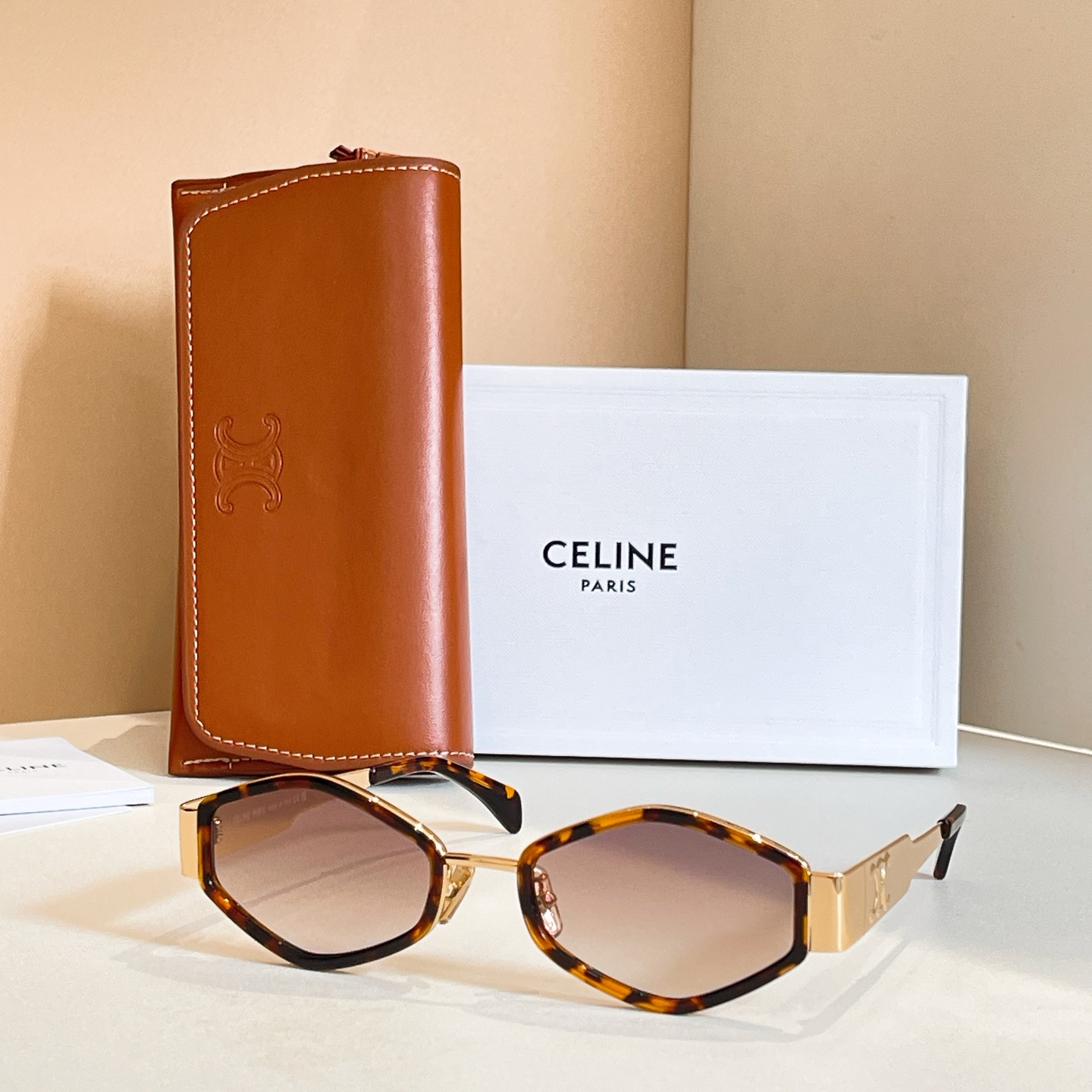 CELINE 太陽眼鏡 板材 金屬 幾何
