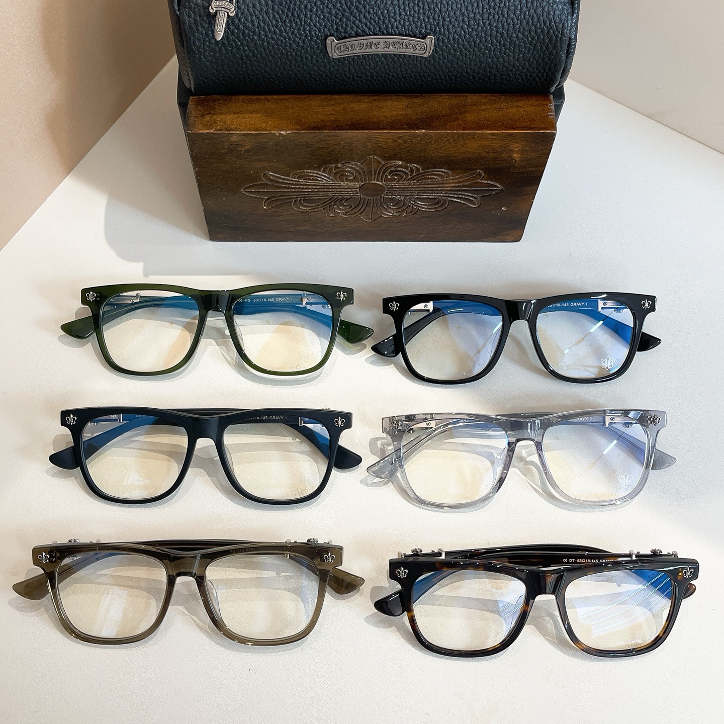 CHROME HEART*⚜️⚜️⚜️MODEL:GRAVY I⚜️⚜️⚜️SIZE: 53口18-14