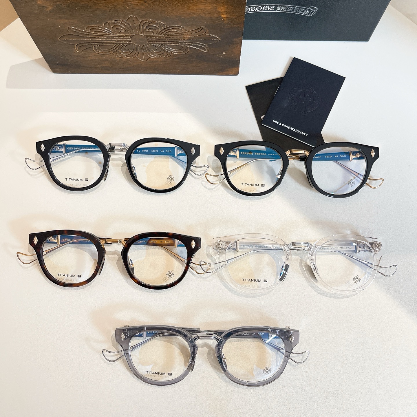 CHROME HEART*⚜️⚜️⚜️MODEL:SAC⚜️⚜️⚜️SIZE: 50口24-146⚜️⚜