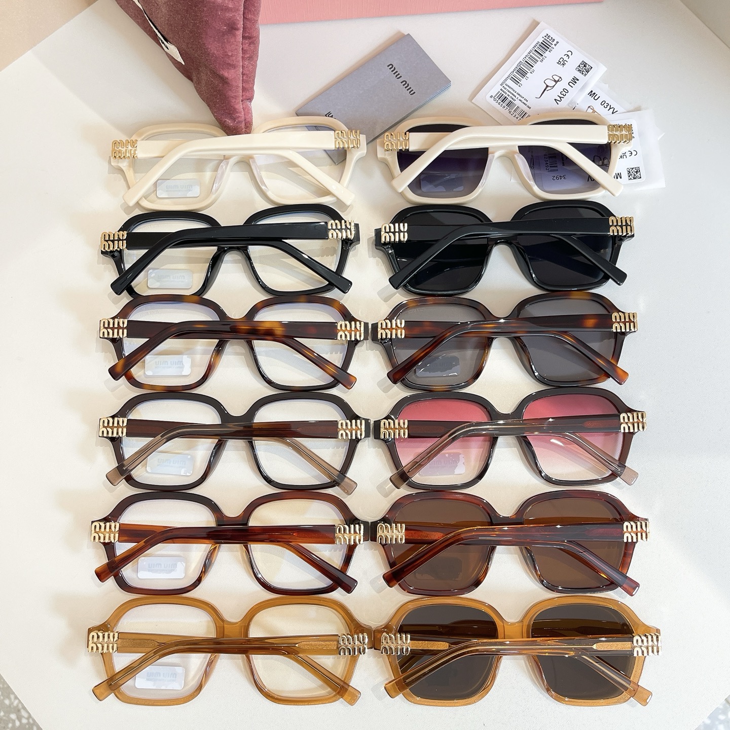 MIU MI*🎀🎀🎀MODEL:MU 03YV🎀🎀🎀SIZE：54口17-145🎀🎀🎀