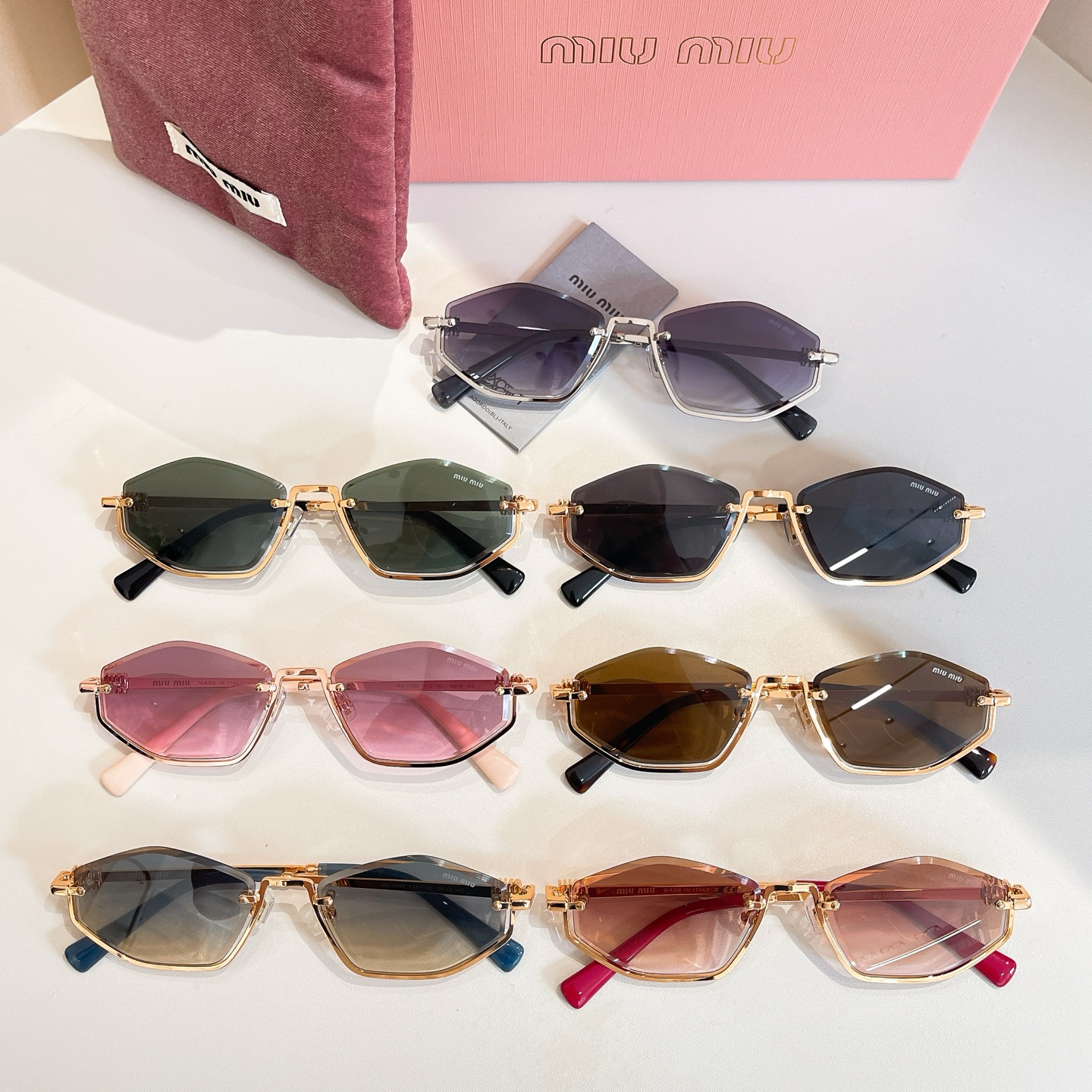 MIU MI*🎀🎀🎀MODEL:MU 1746S🎀🎀🎀SIZE：55口18-145🎀🎀🎀