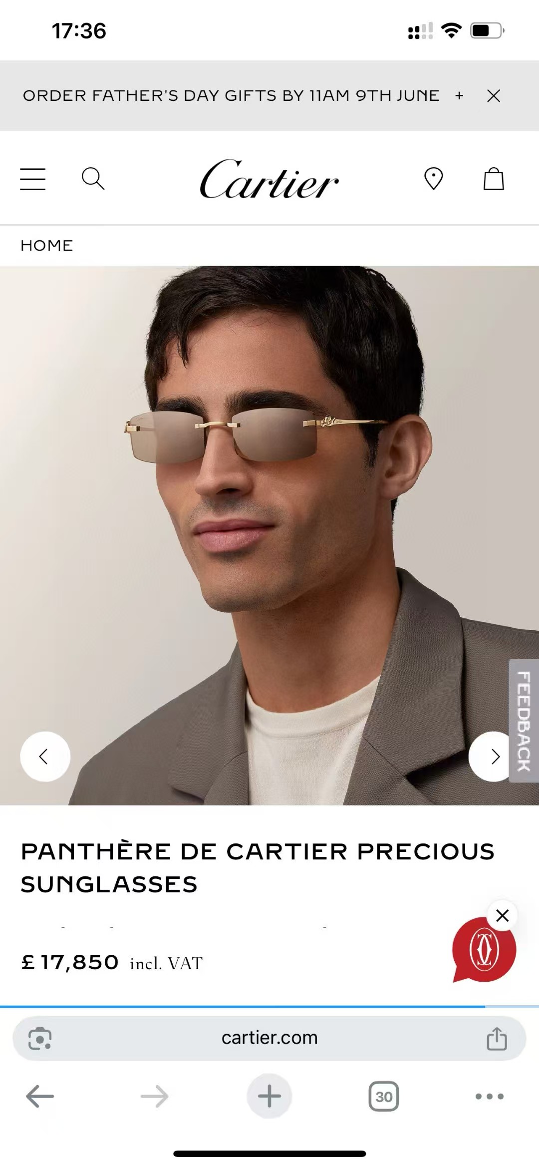 Cartie*✨✨✨MODEL：CT0552S ✨✨✨ 135✨✨✨太阳镜～，变色镜片～