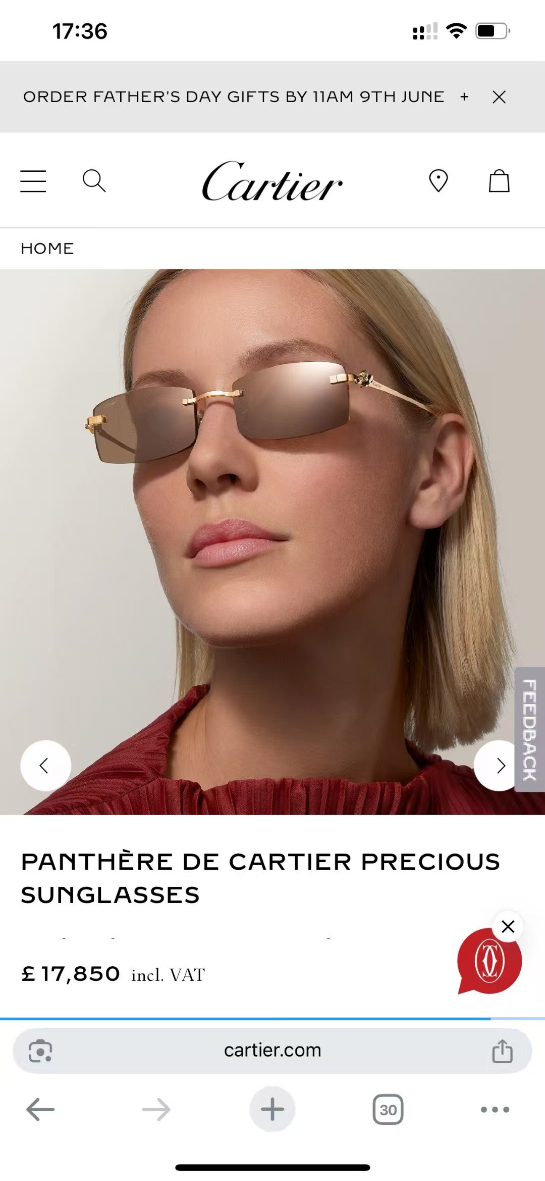 Cartie*✨✨✨MODEL：CT0552S ✨✨✨ 135✨✨✨太阳镜～，变色镜片～