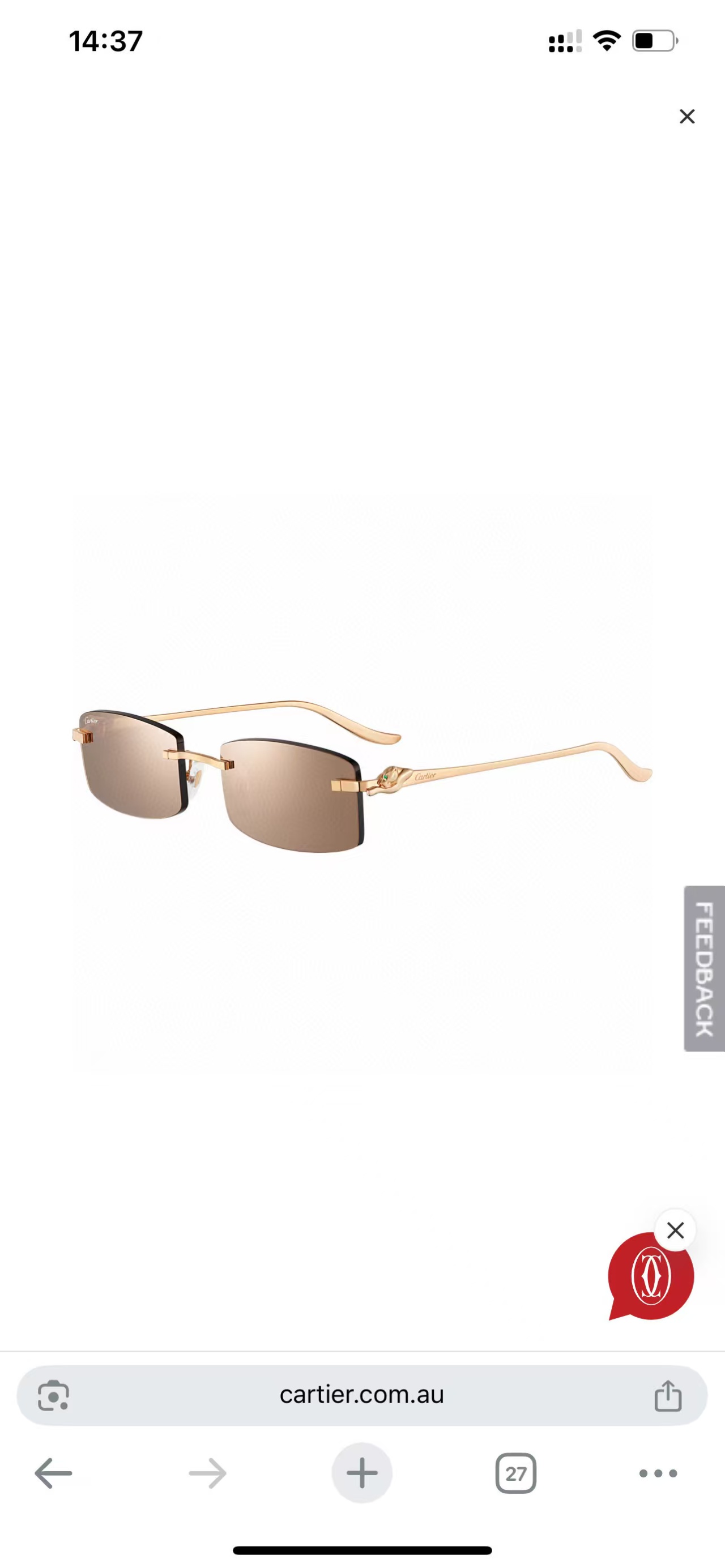 Cartie*✨✨✨MODEL：CT0552S ✨✨✨ 135✨✨✨太阳镜～，变色镜片～