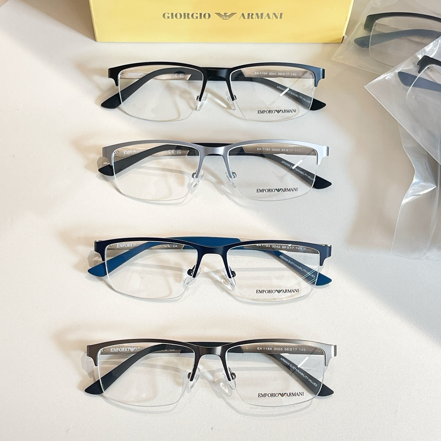 EMPORIO ARMAN*💫💫💫MODEL：EA 1164💫💫💫SIZE：56口17-145💫💫💫高版