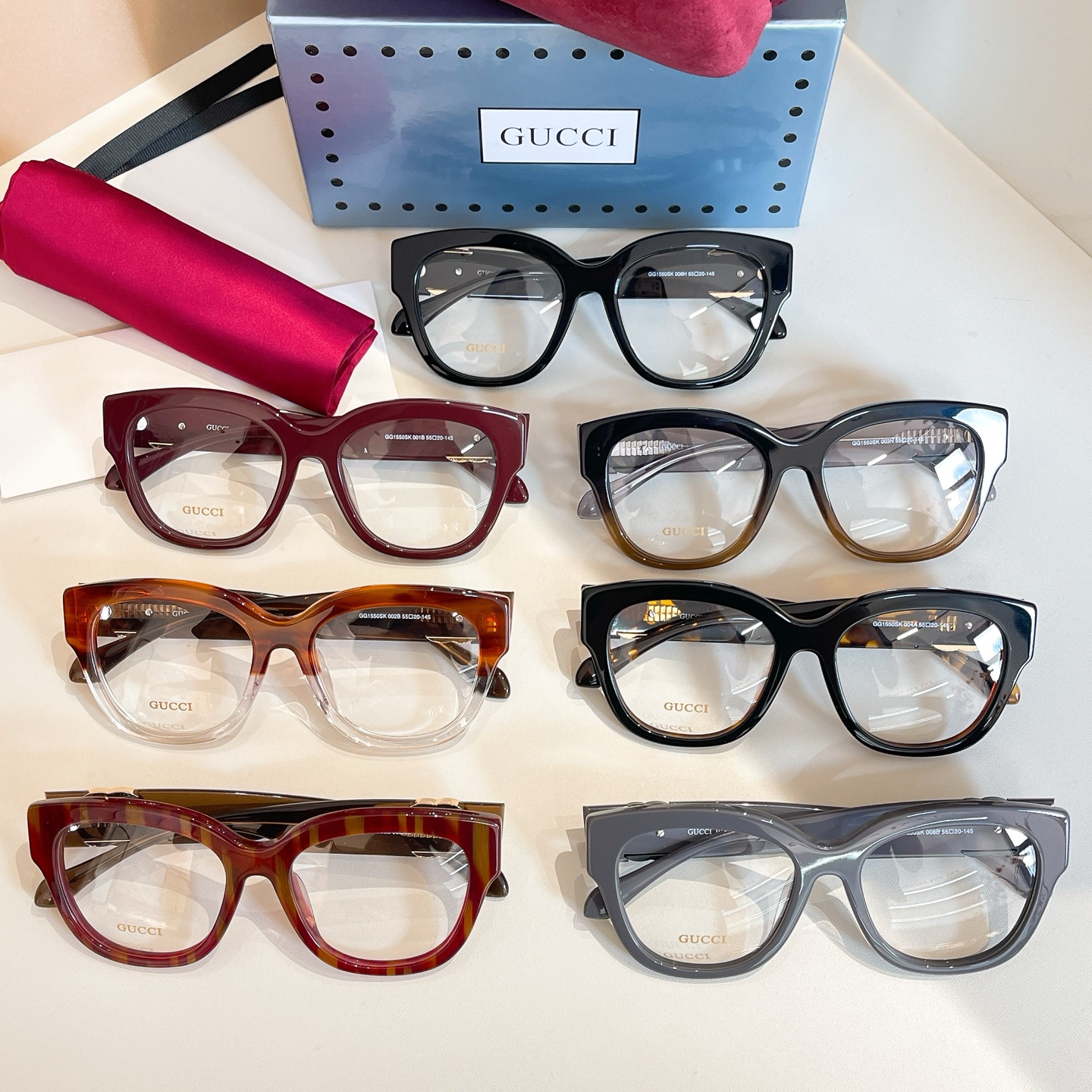 GUCC*✨✨MODEL：GG1550SK✨✨✨ SIZE：55口20-145✨✨ ✨