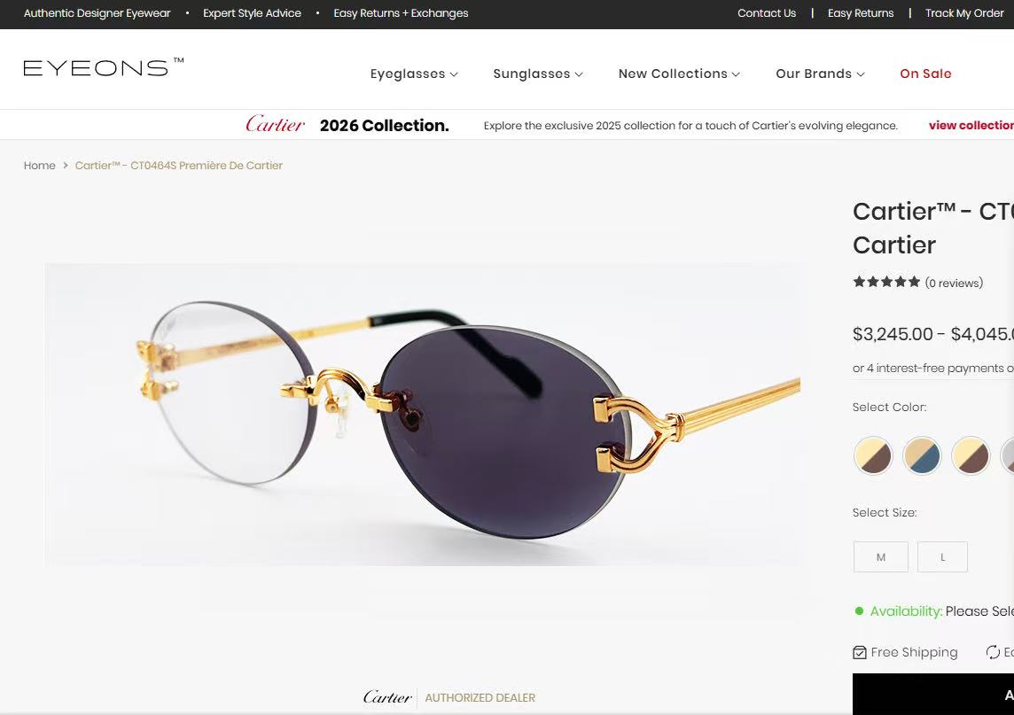 Cartie*✨✨✨MODEL：CT0765S✨✨✨SIZE: 142✨✨✨