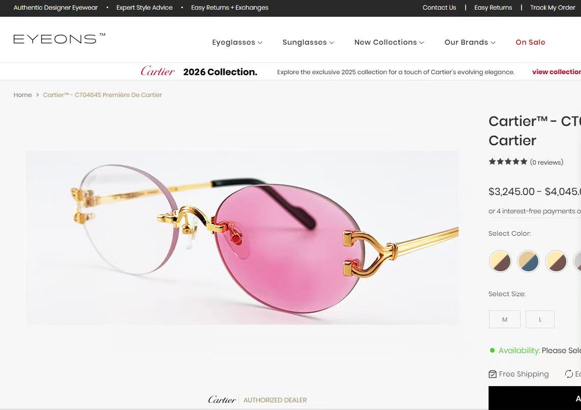 Cartie*✨✨✨MODEL：CT0765S✨✨✨SIZE: 142✨✨✨