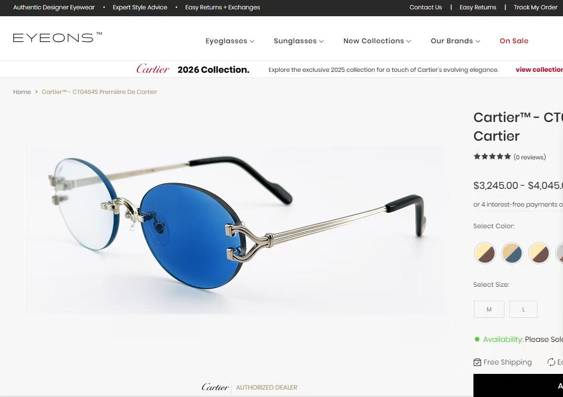 Cartie*✨✨✨MODEL：CT0765S✨✨✨SIZE: 142✨✨✨