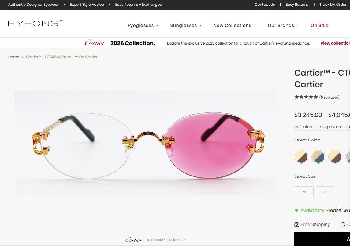 Cartie*✨✨✨MODEL：CT0765S✨✨✨SIZE: 142✨✨✨