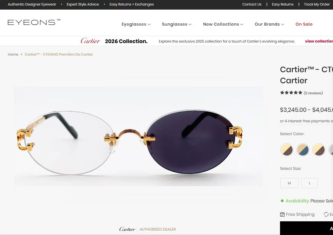 Cartie*✨✨✨MODEL：CT0765S✨✨✨SIZE: 142✨✨✨