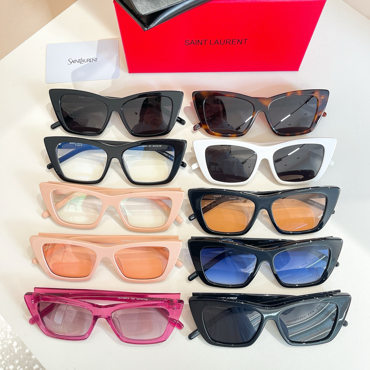 SAINT LAUREN*💫💫💫MODEL：SL276MICA💫💫💫SIZE：53口16-145💫💫💫