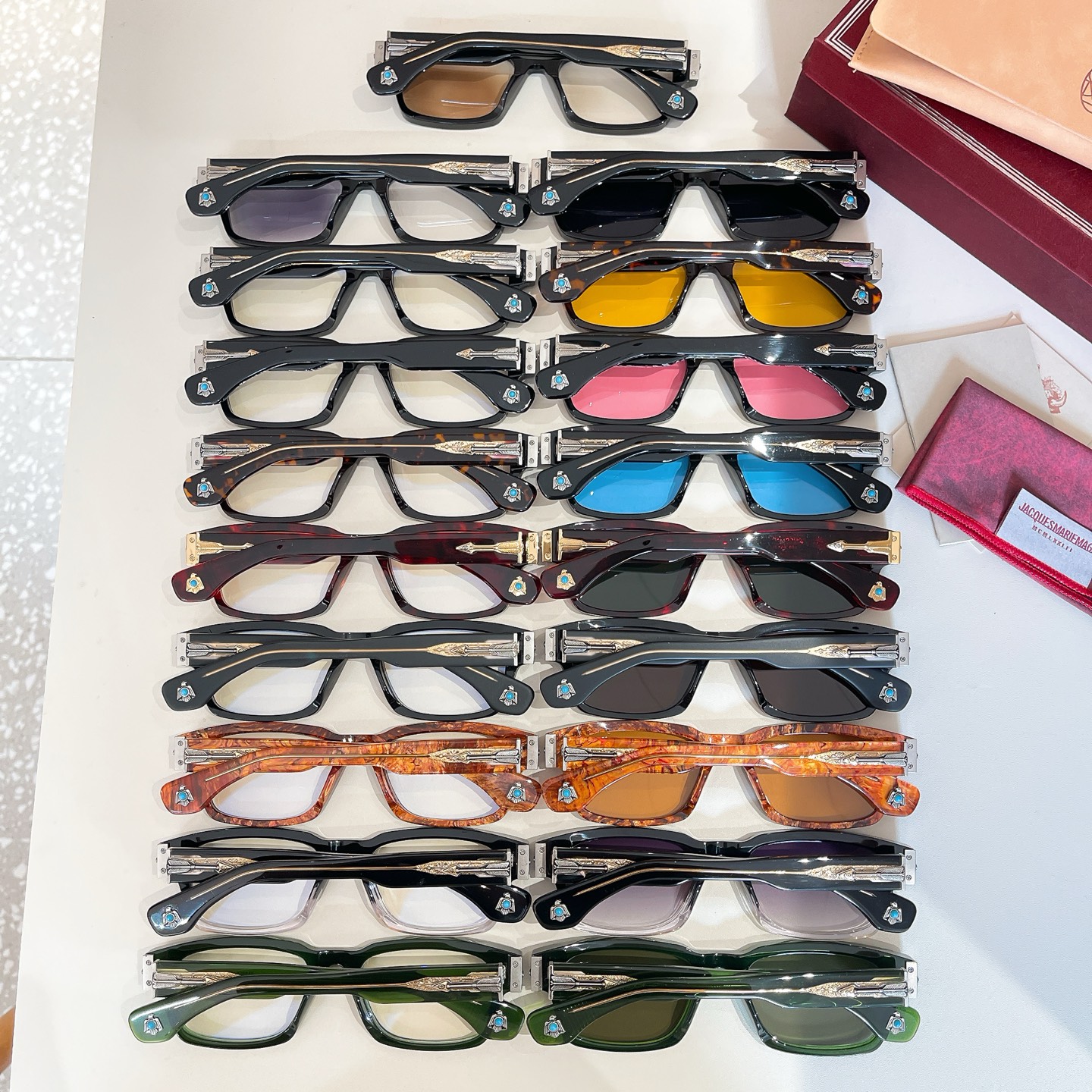 JACQUES MARIE MAG🌟🌟🌟 MODEL：KIRWIN🌟🌟🌟SIZE:54口20🌟🌟🌟配送盒子～～光学、太阳镜P260，变色片P280