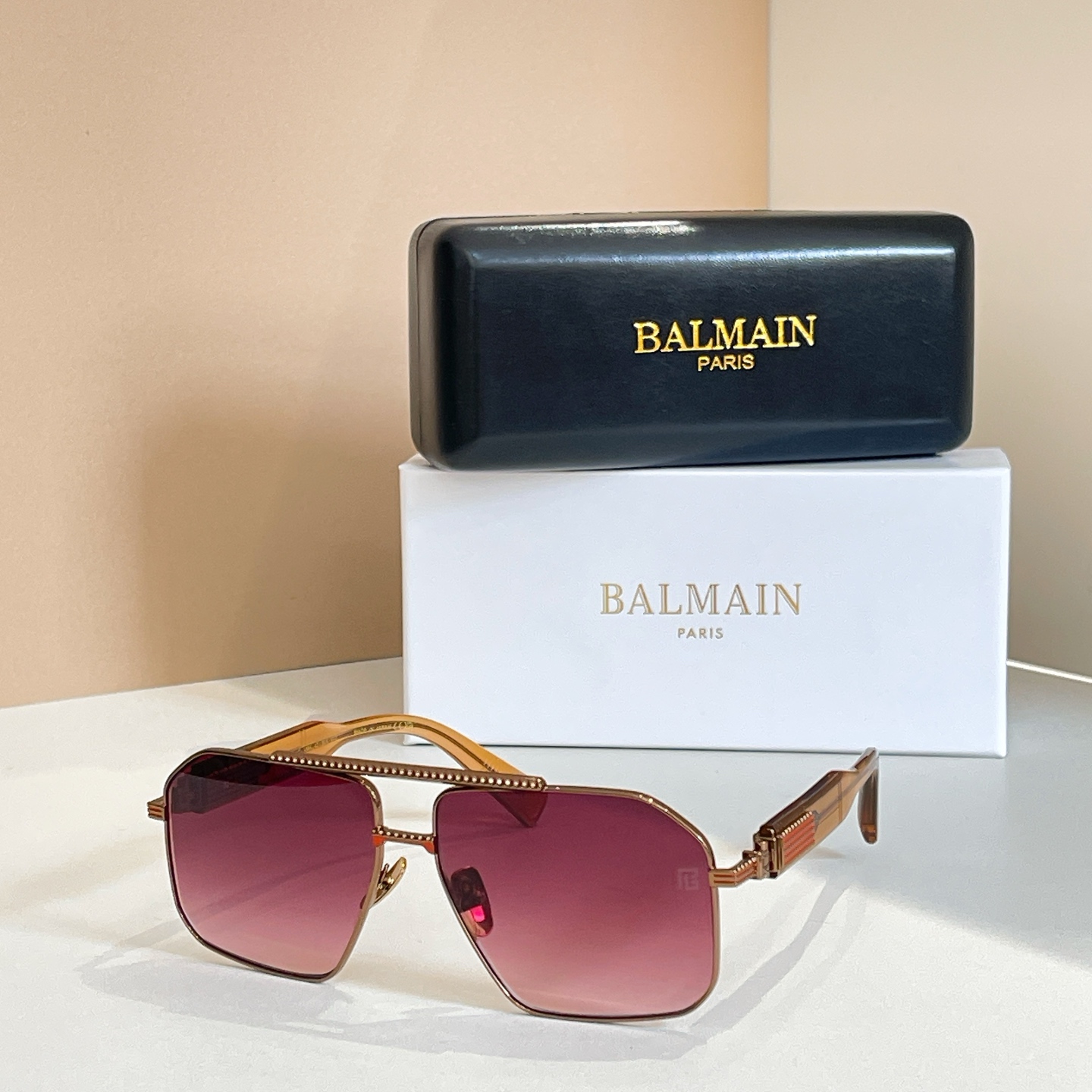 BALMAIN 巴尔曼🍁🍁🍁MODEL：Soldier/C-159A-42//BLK-GLD🍁🍁🍁SIZ