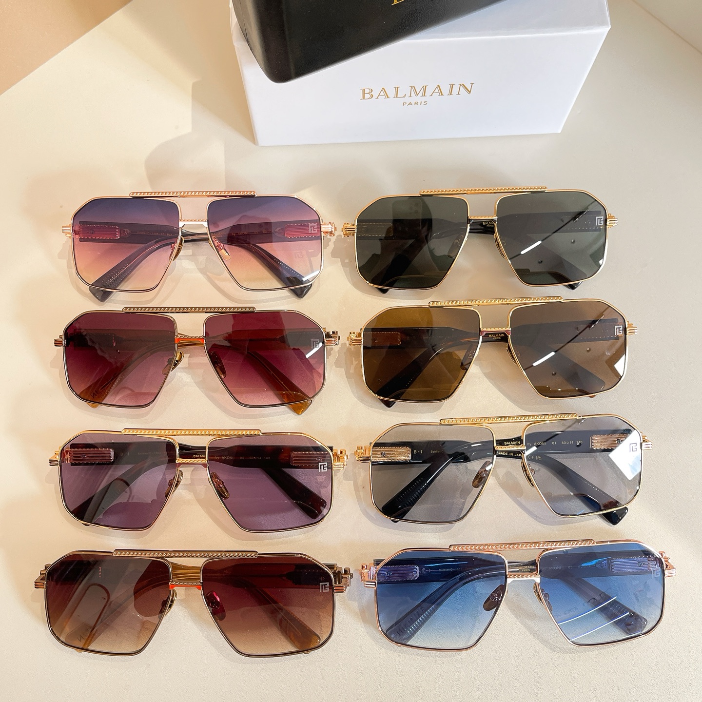 BALMAIN 巴尔曼🍁🍁🍁MODEL：Soldier/C-159A-42//BLK-GLD🍁🍁🍁SIZ