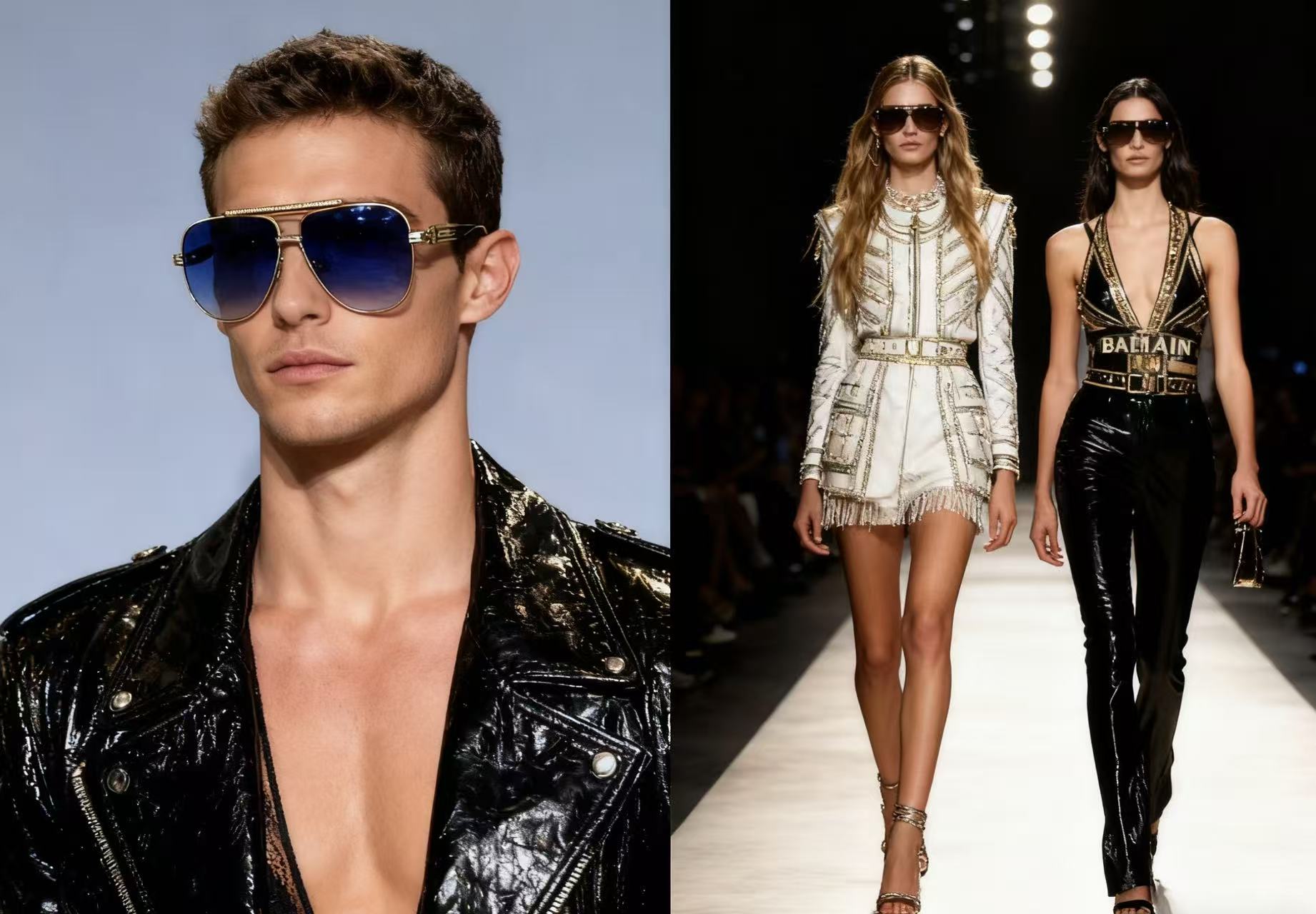 BALMAIN 巴尔曼🍁🍁🍁MODEL：Soldier/C-159A-42//BLK-GLD🍁🍁🍁SIZ