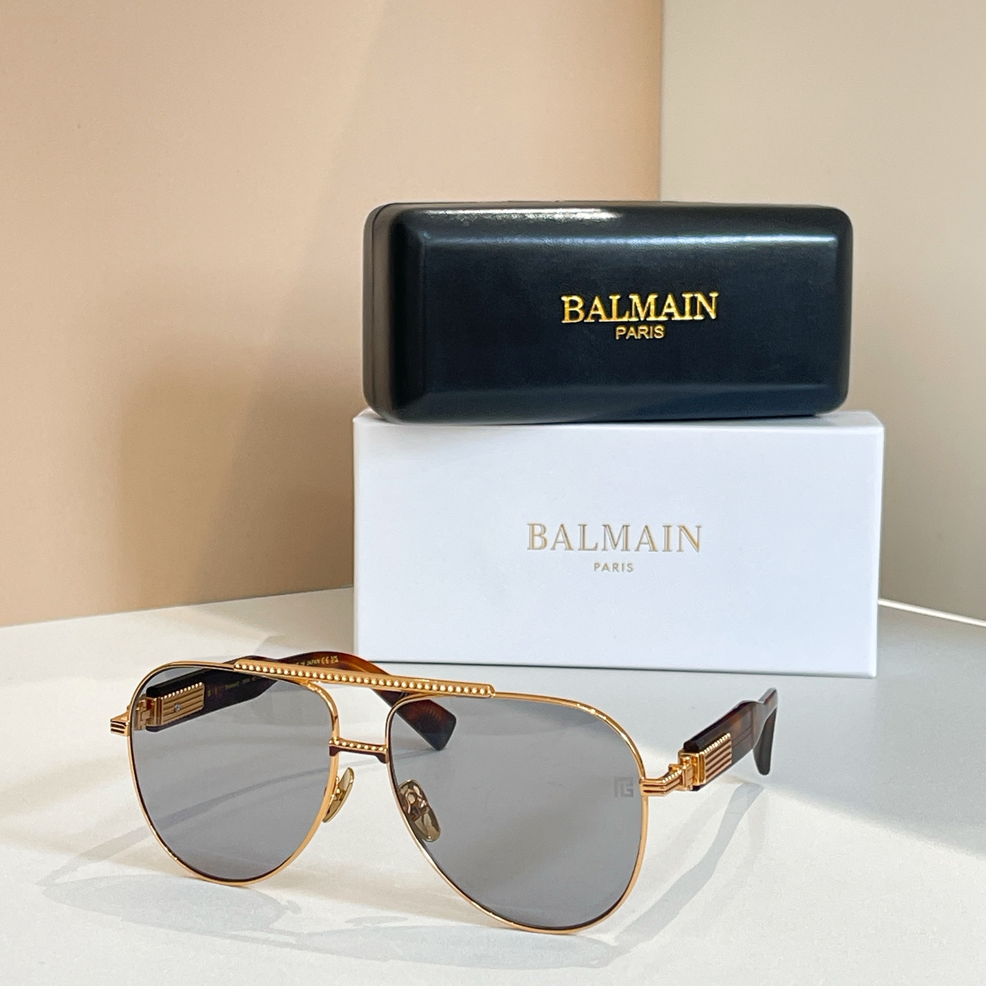 BALMAIN 巴尔曼🍁🍁🍁MODEL：Soldier/C-159A-42//BLK-GLD🍁🍁🍁SIZ