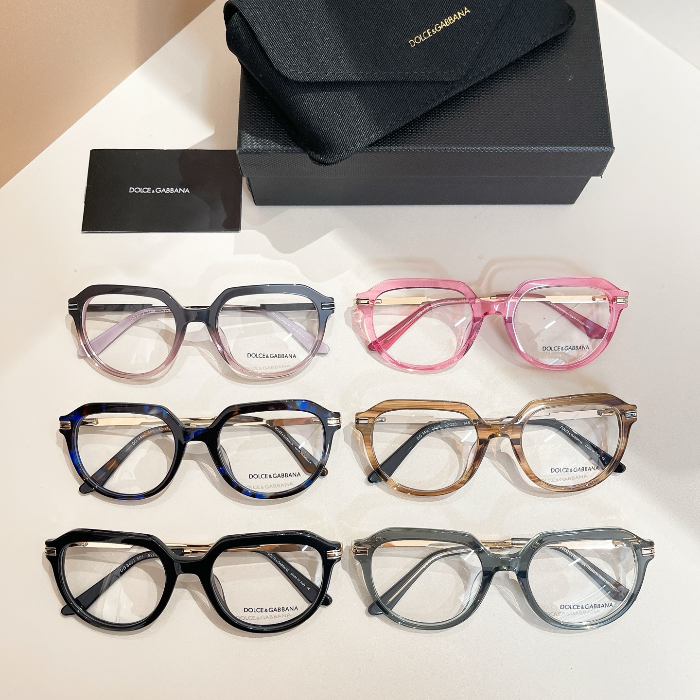 DOLCE & GABBAN*🌟🌟🌟MODEL：DG 3402🌟🌟🌟SIZE:52口20-145🌟🌟🌟