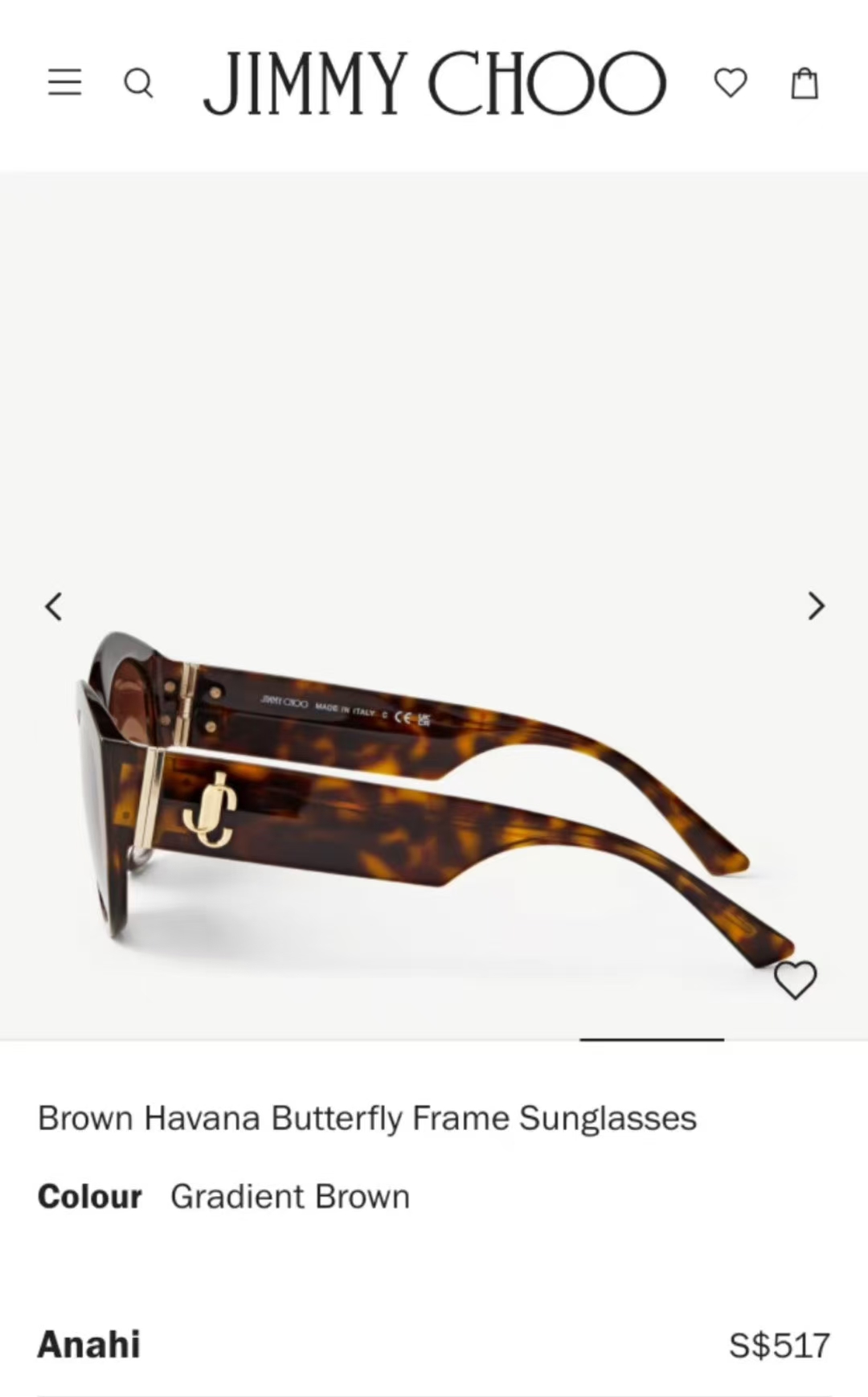 JIMMY CHOO✨✨✨MODEL：JC5013U✨✨SIZE：56口17-140✨✨✨