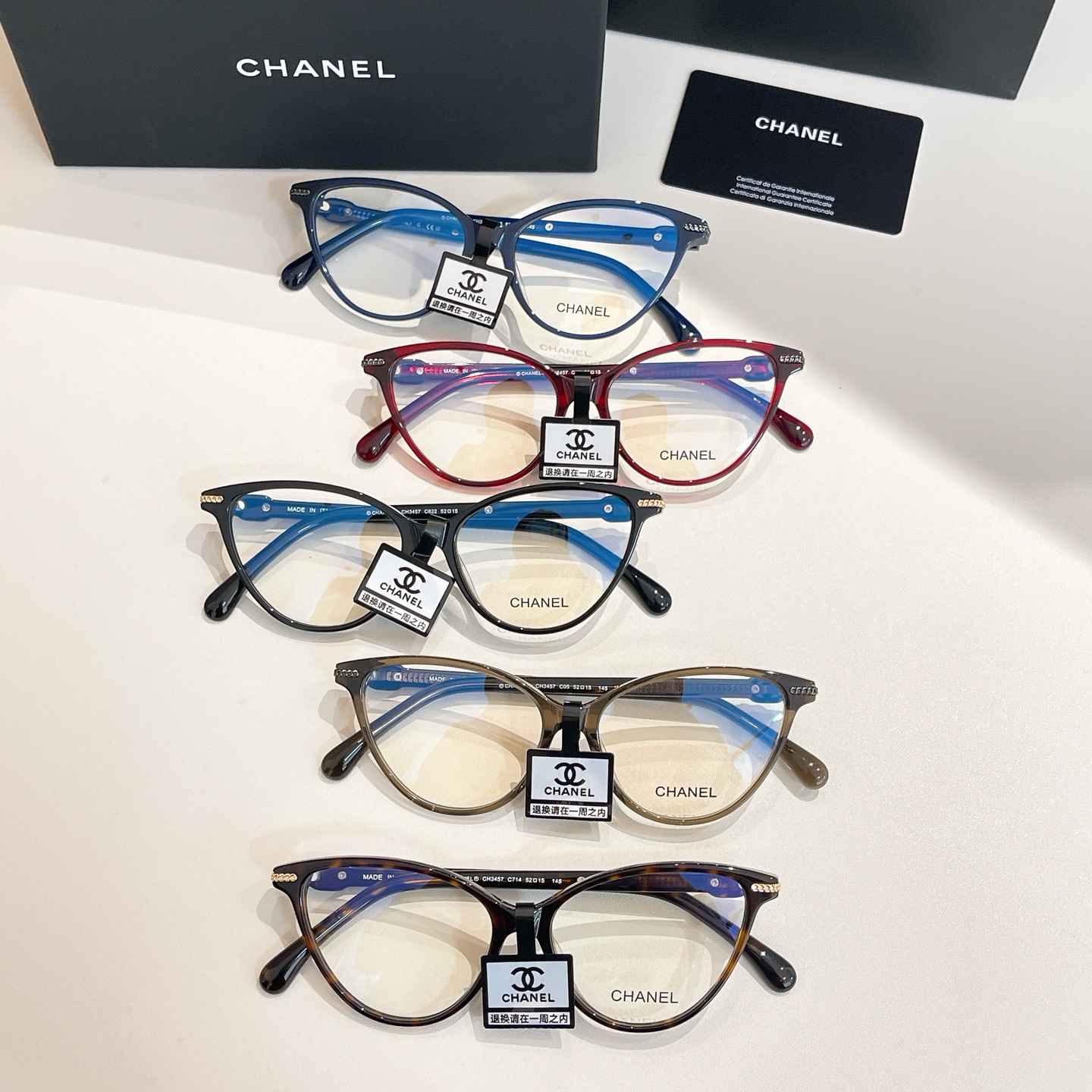 CHANE*🌸🌸🌸MODEL：3457🌸🌸🌸SIZE：52口15-145🌸🌸🌸高版本～～