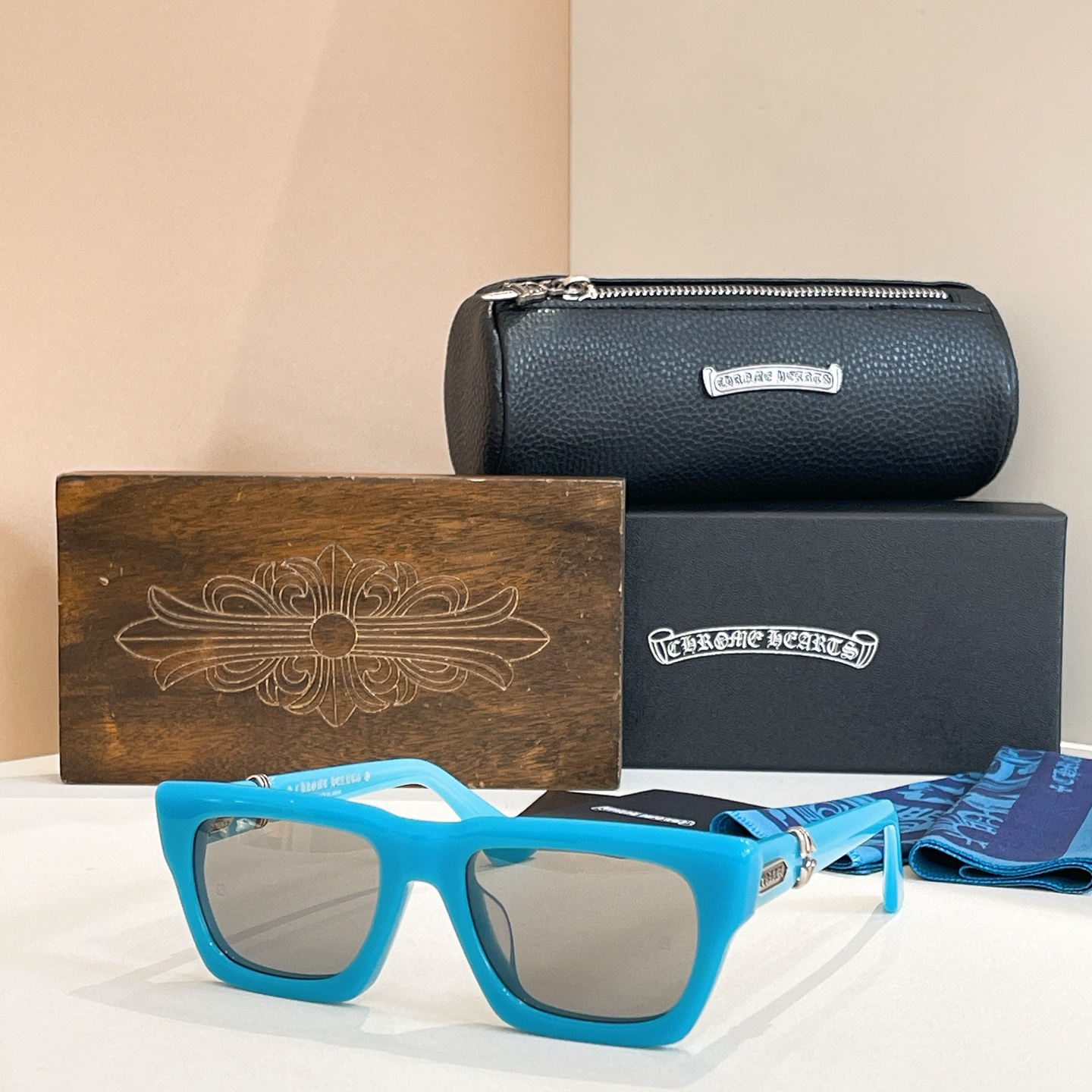 Chrome Hearts Acetate Square Sunglasses